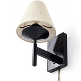 Dodie Sconce, Jet Black-Lighting-High Fashion Home