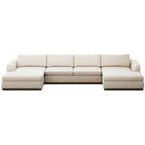 Colt 3-Piece U Sectional, Crypton Nomad Snow by Four Hands