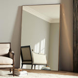 Georgina Rectangular Floor Mirror, Brass-Accessories-High Fashion Home