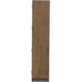 Millie Panel and Glass Door Double Cabinet, Drifted Solid Oak-Furniture - Storage-High Fashion Home