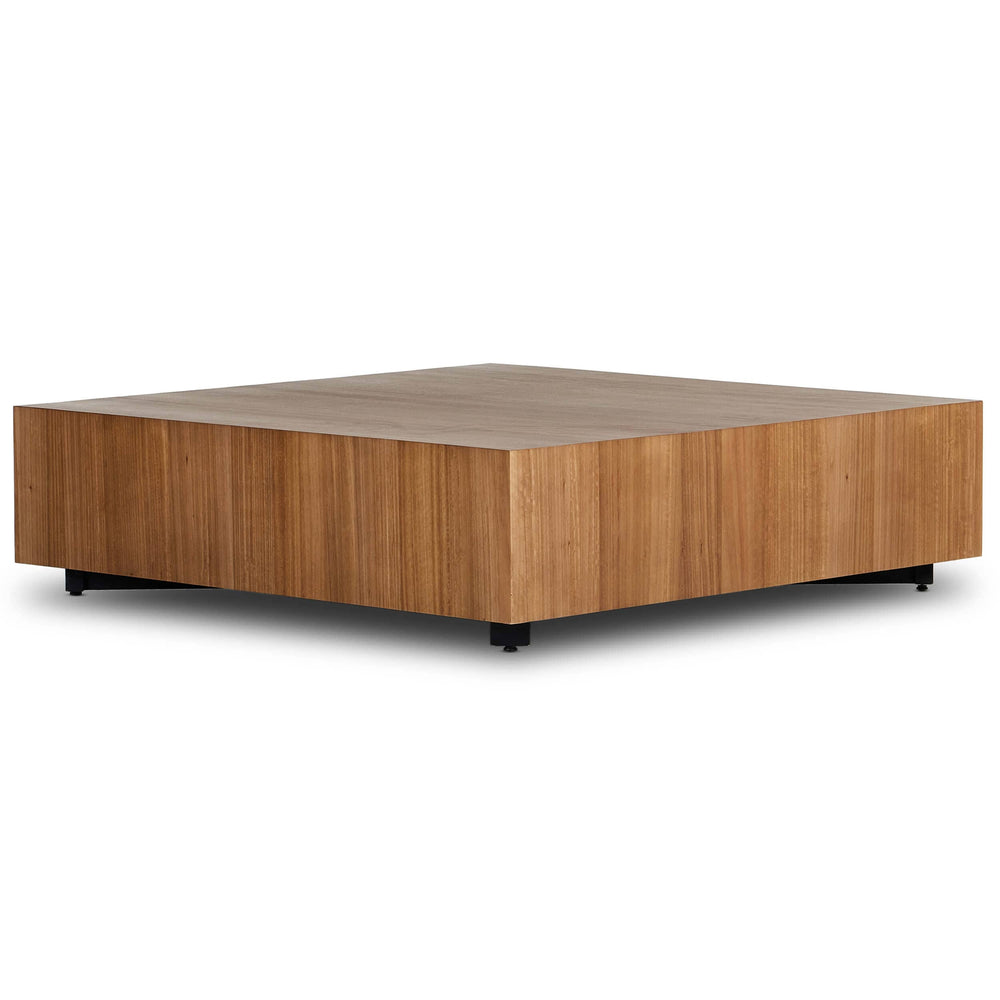 Hudson Large Square Coffee Table, Natural-Furniture - Accent Tables-High Fashion Home