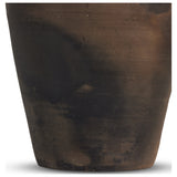 Kamari Vessel, Aged Black Terracotta by Four Hands — DET_1