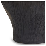 Clea Vessel, Aged Black Terracotta by Four Hands — DET_1