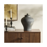 Clea Vessel, Aged Black Terracotta by Four Hands — ESS_1