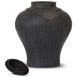 Clea Vessel, Aged Black Terracotta by Four Hands — PRM_1
