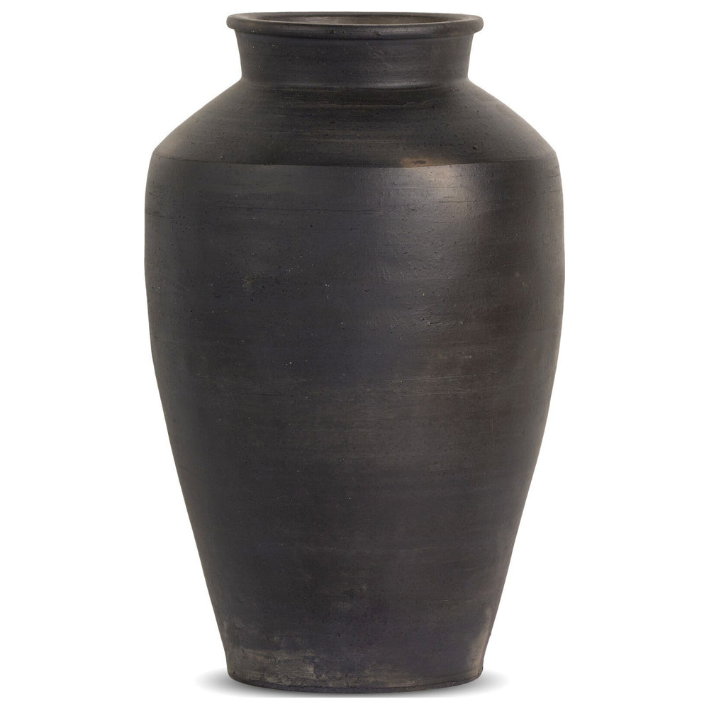 Kyland Vessel, Aged Black Terracotta by Four Hands — PRM_1