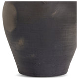 Laith Vessel, Aged Black Terracotta by Four Hands — DET_1