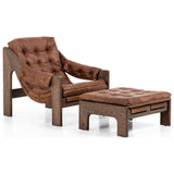 Halston Chair with Ottoman, Heirloom Sienna by Four Hands — PRM_1