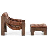 Halston Chair with Ottoman, Heirloom Sienna by Four Hands — SID_1