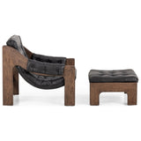Halston Chair with Ottoman, Heirloom Black by Four Hands — SID_1