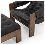 Halston Chair with Ottoman, Heirloom Black by Four Hands — DET_1
