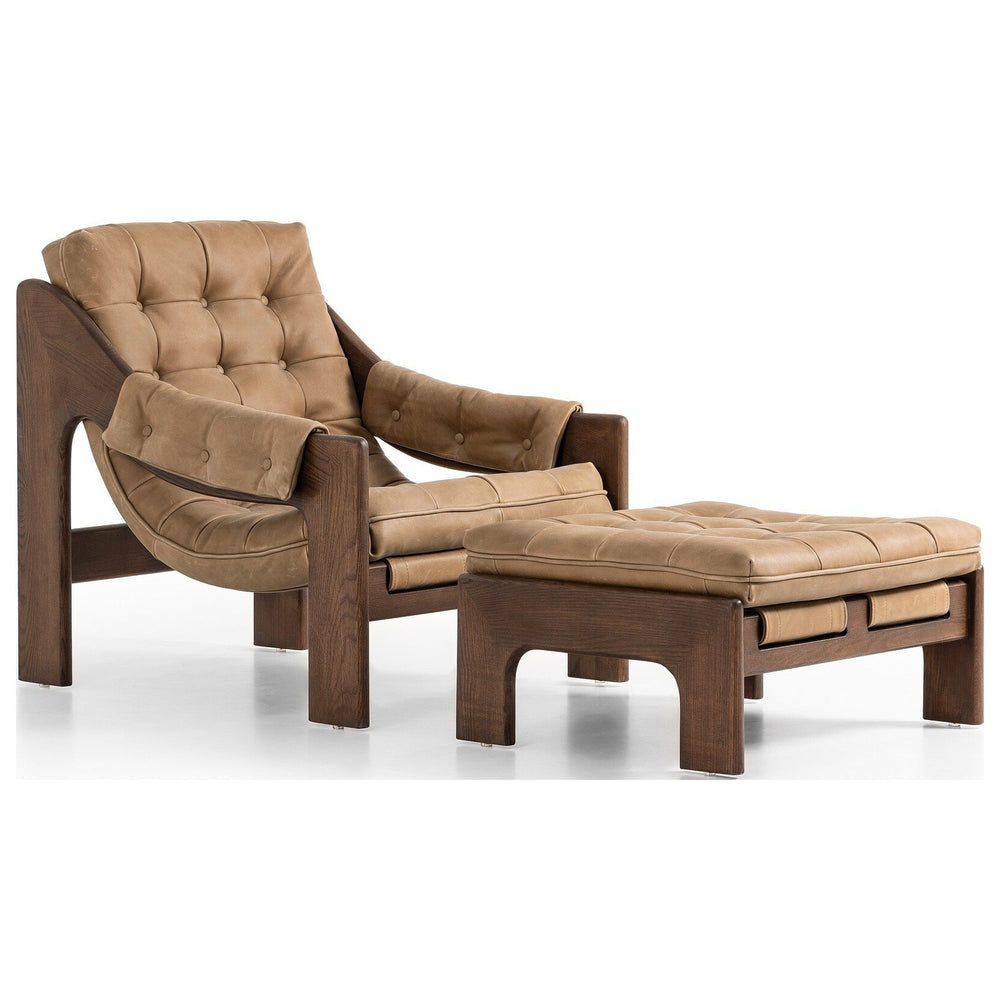 Halston Chair with Ottoman, Palermo Drift by Four Hands — PRM_1