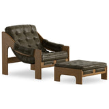 Halston Chair with Ottoman, Dulane Moss by Four Hands — PRM_1