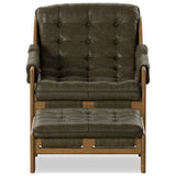 Halston Chair with Ottoman, Dulane Moss by Four Hands — FRT_1