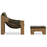 Halston Chair with Ottoman, Dulane Moss by Four Hands — SID_1