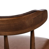 Colter Leather Dining Chair, Chaps Saddle, Set of 2 by Four Hands-Furniture - Dining-High Fashion Home