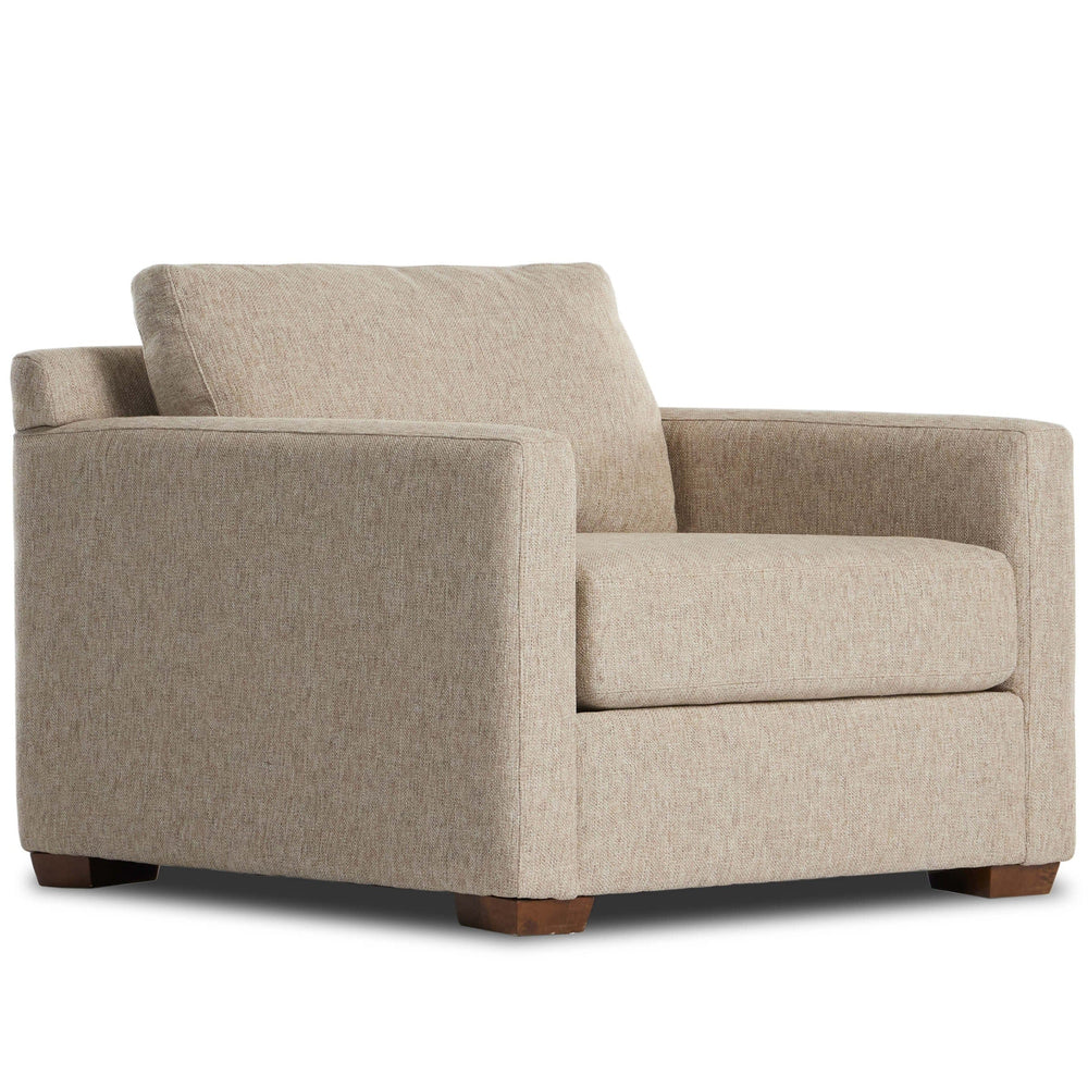 Hampton Slipcover Chair and a Half, Delta Sand-Furniture - Chairs-High Fashion Home