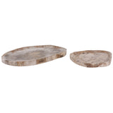 Glenstone Tray, Brown, Set of 2