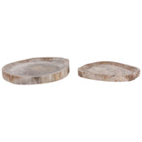Glenstone Tray, Brown, Set of 2