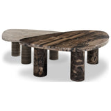 Zion Nesting Coffee Table Set, Antique White Marble by Four Hands — BCK_1