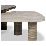 Zion Nesting Coffee Table Set, Antique White Marble by Four Hands — DET_1