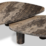 Zion Nesting Coffee Tables Set, Rocky Brown by Four Hands