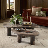 Zion Nesting Coffee Tables Set, Rocky Brown by Four Hands