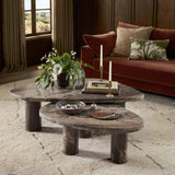 Zion Nesting Coffee Table Set, Rocky Brown by Four Hands