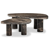 Zion Nesting Coffee Tables Set, Rocky Brown by Four Hands