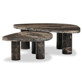 Zion Nesting Coffee Table Set, Rocky Brown by Four Hands