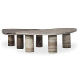 Zion Nesting Coffee Table Set, Antique White/Rocky Brown by Four Hands