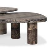 Zion Nesting Coffee Table Set, Antique White/Rocky Brown by Four Hands
