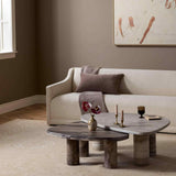 Zion Nesting Coffee Table Set, Antique White/Rocky Brown by Four Hands