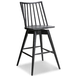 Lewis Swivel Bar Stool, Black Oak by Four Hands — PRM_1