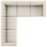 Langham Channeled 5 Piece Sectional, Nomad Snow by Four Hands