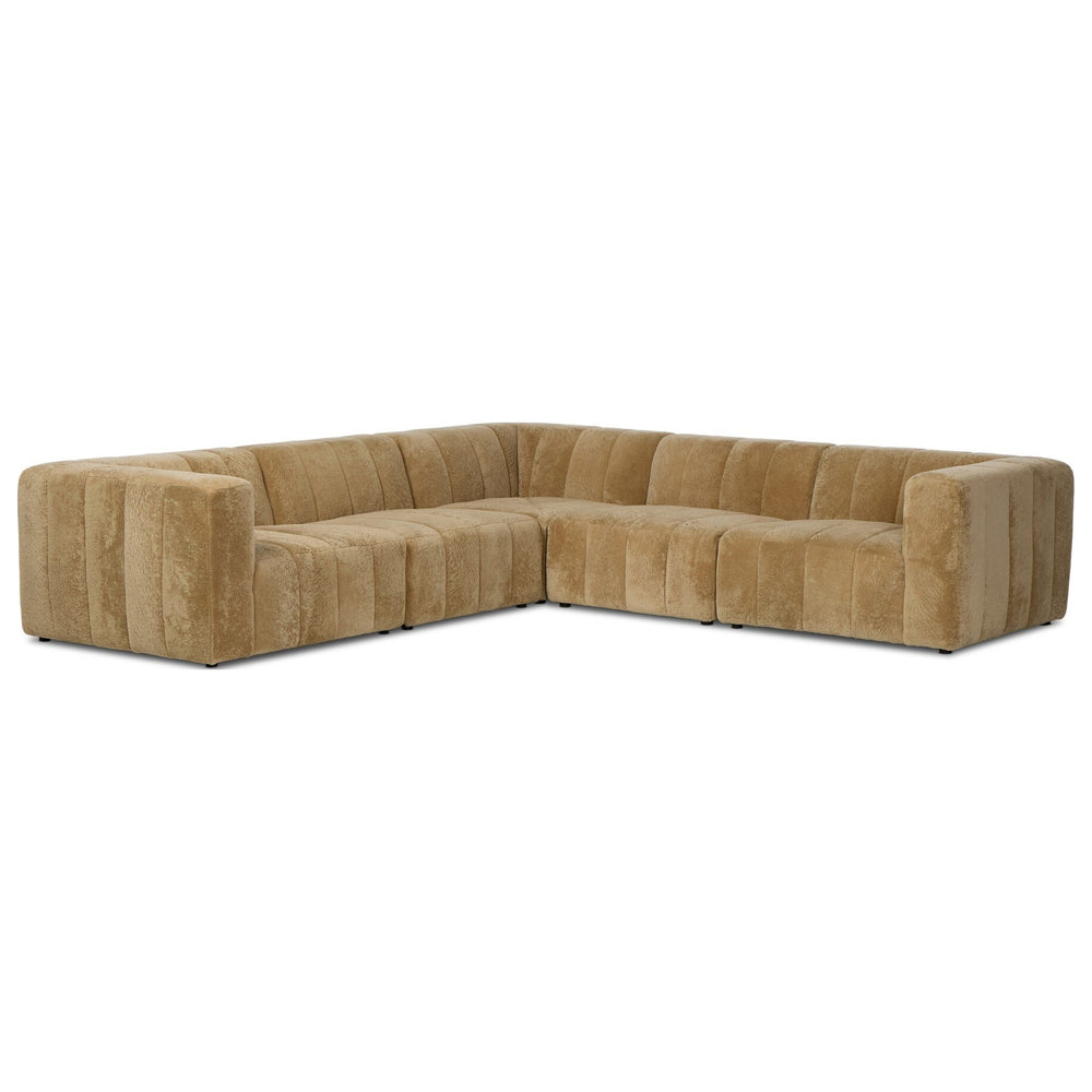 Langham Channeled 5-Piece Sectional, Ravello Camel by Four Hands — PRM_1