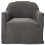 Lowell Slipcover Swivel Chair, Broadway Denim by Amber Lewis x Four Hands