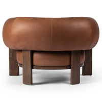 Ira Leather Chair, Brickhouse Cognac