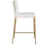 Ascend Counter Stool, White-Furniure - Benches-High Fashion Home