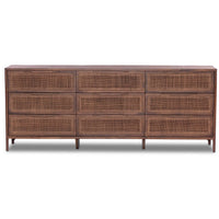 Sydney 9 Drawer Dresser, Brown Wash