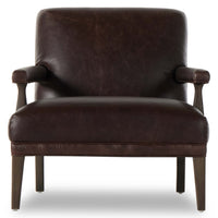 Eli Leather Chair, Conroe Cigar