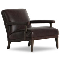 Eli Leather Chair, Conroe Cigar
