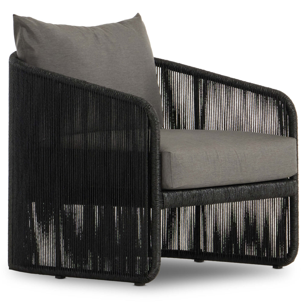 Minka Outdoor Chair, Venao Charcoal/Black