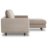 Dom 2 Piece Right Chaise Sectional, Portland Cobblestone-Furniture - Sofas-High Fashion Home