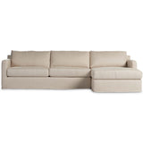 Hampton RAF Slipcover Sectional, Evere Oatmeal-Furniture - Sofas-High Fashion Home