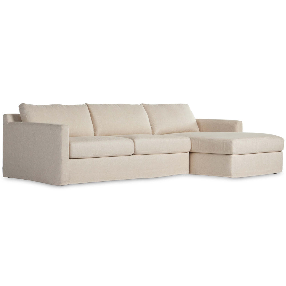 Hampton RAF Slipcover Sectional, Evere Oatmeal-Furniture - Sofas-High Fashion Home