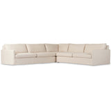 Maddox 3 Piece Corner Sectional, Evere Oatmeal-Furniture - Sofas-High Fashion Home