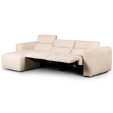 Radley 3 Piece Power Recliner Sectional w/Left Chaise, Antigo Natural