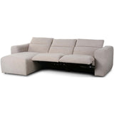Radley Power Recliner 3 Piece Sectional W/ Chaise, Laken Stone