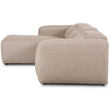 Radley 3 Piece Power Recliner Sectional w/Left Chaise, Nomad Taupe